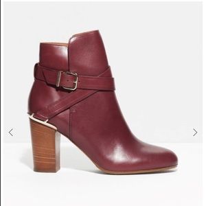 & Other Stories Leather Ankle Booties